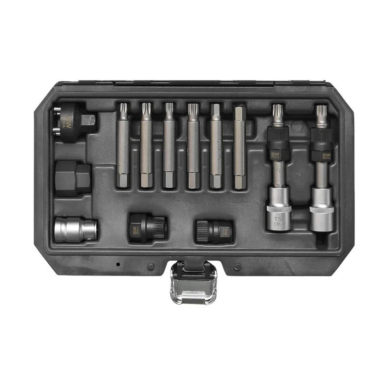 SW-Stahl Bitsatz für Freilaufriemenscheibe 1/2" 13-teilig