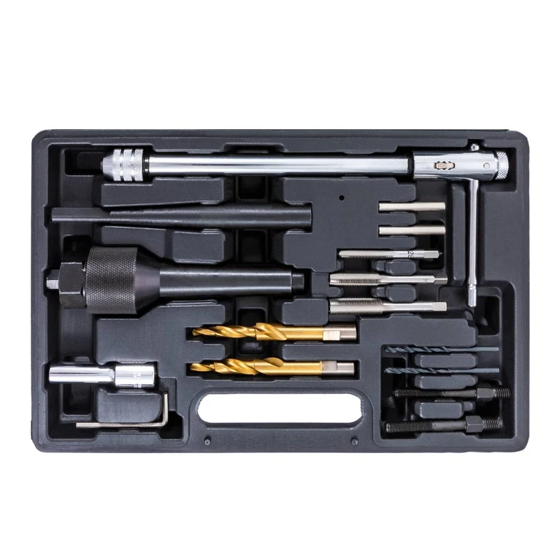 SW-Stahl Glühkerzen Ausbohrwerkzeugsatz M8 x 10 und M10 x 10 16-teilig