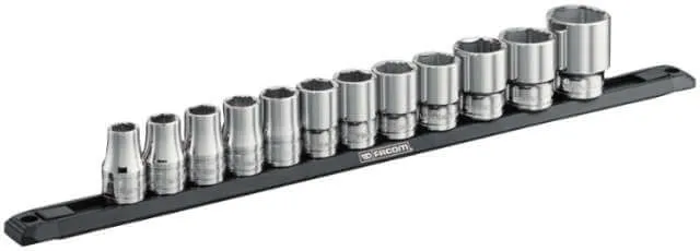 FACOM socket wrench insert set, OGV® Grip hex, 12-piece