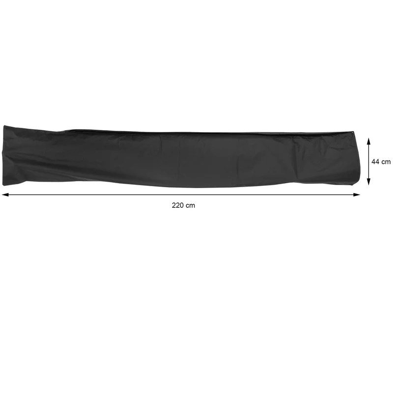 Sonnenschirm mit Kurbel anthrazit Ø 300 cm aus Aluminium und Polyester