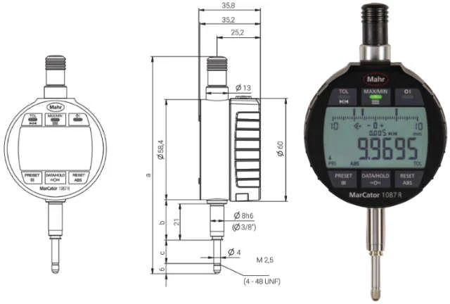 Precision Digital Dial Indicator MAHR, MarCator 1087 R