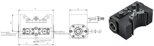 Quick-change tool holder KW, for external and internal machining