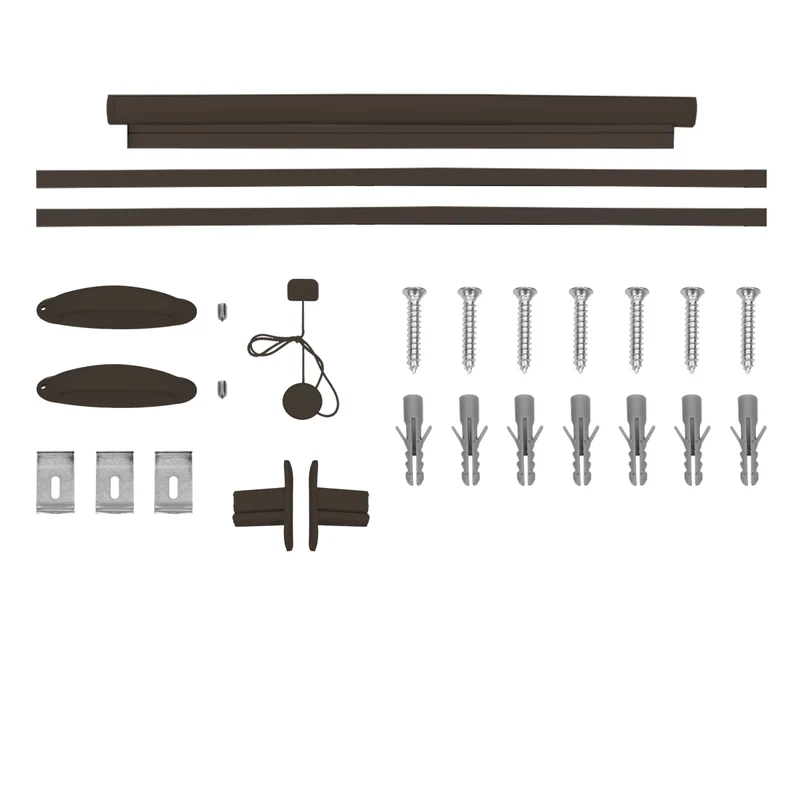Fliegengitter Braun 100x160 cm mit Aluminium Rahmen