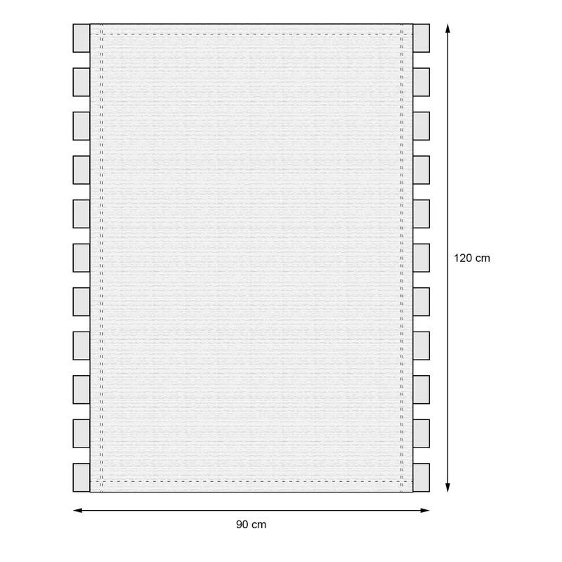 Hängesessel 208 cm Rot/Grün/Gelb aus Baumwolle bis 120kg inkl. Gestell