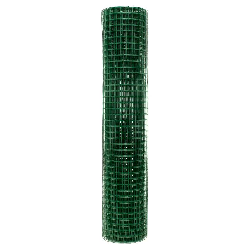 Volierendraht Grün aus verzinktem Stahl 1x25m Drahtstärke 0,9mm Maschenweite 25x25mm