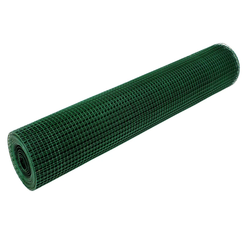 Volierendraht Grün aus verzinktem Stahl 1x25m Drahtstärke 0,75mm Maschenweite 19x19mm