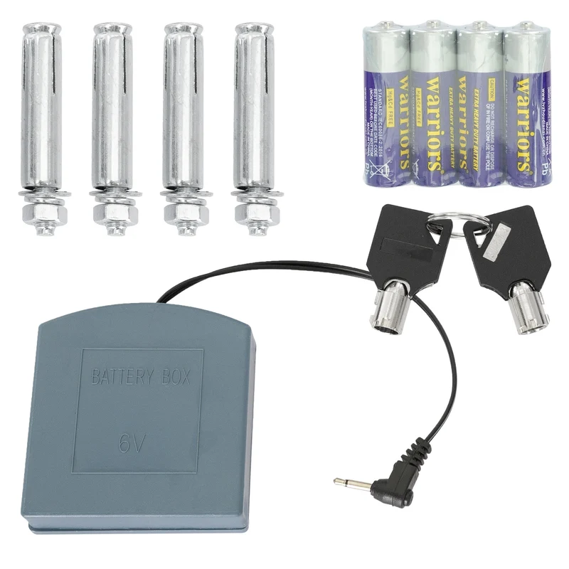 Elektronischer Tresor mit Alarm Schwarz 38x30x30 cm aus Metall