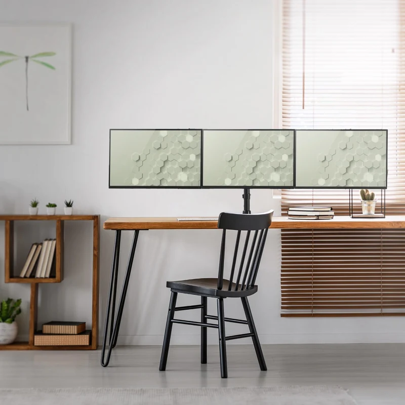 Monitor Halterung für drei Monitore 13-27 Zoll für zwei Monitore 13-35 Zoll VESA 75/100 mm