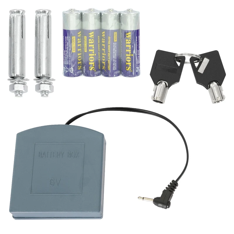 Elektronischer Tresor mit Alarm Schwarz 305x20x20 cm aus Metall