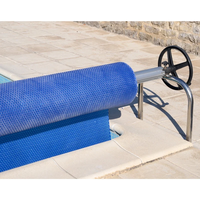 Pool Solarfolie Eckig 6x4 m 400µm Blau aus PE-Folie mit Luftkammern