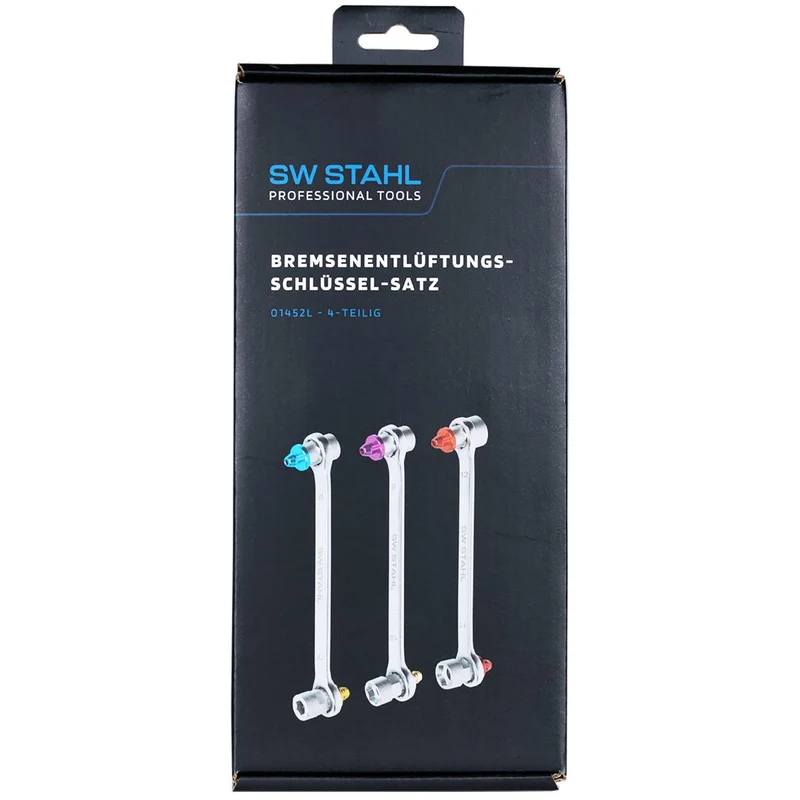 SW-Stahl Bremsen-Entlüftungsschlüsselsatz 4-teilig
