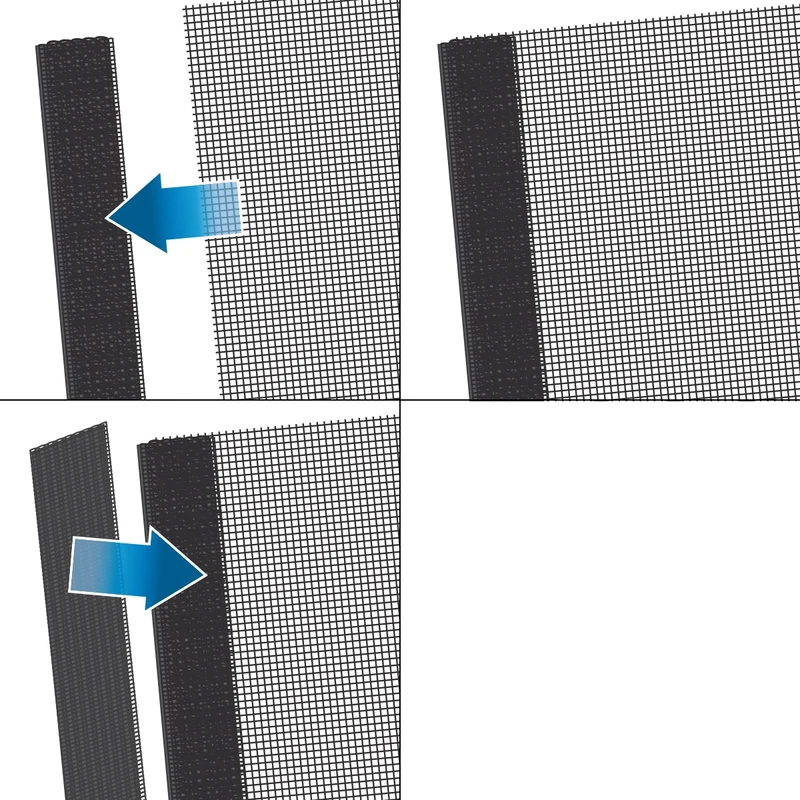 Klettband für Fliegengitter Schwarz 5m x 1cm