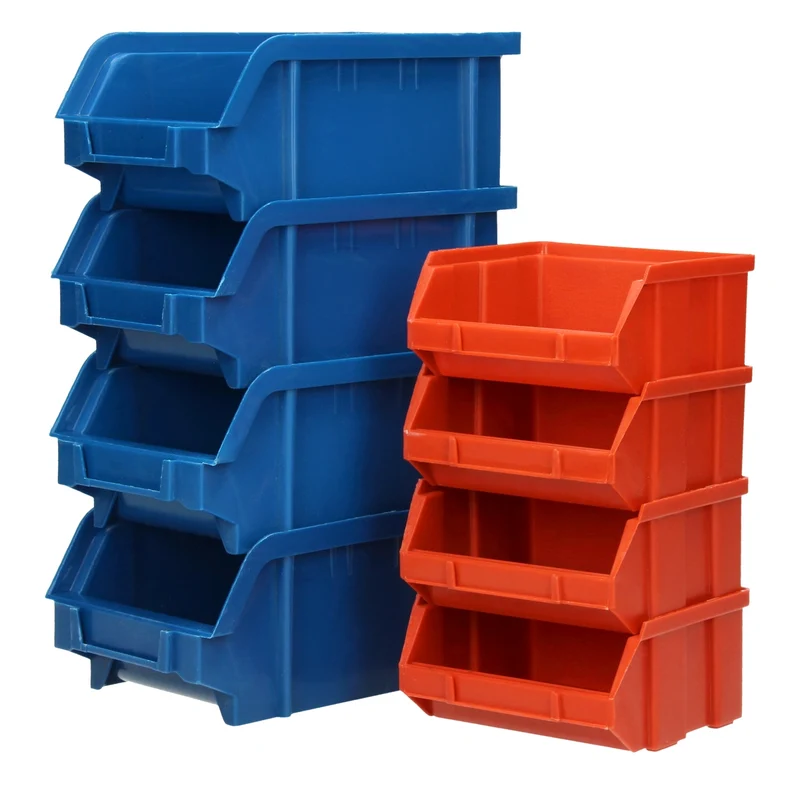 Wandregal mit Stapelbox Lochwand 64x38 cm
