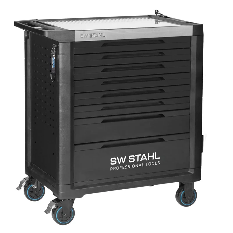 SW-Stahl Profi-Werkstattwagen TT802 schwarz unbestückt