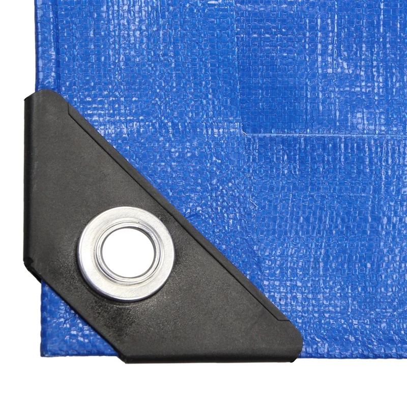 Abdeckplane Gewebeplane mit Ösen 1,5x6 m 180g/m² in Blau aus PE