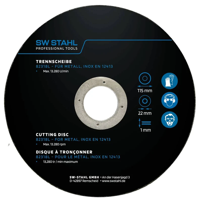 SW-Stahl Trennscheibe für Metall 115 x 10 x 22 mm 10 Stück