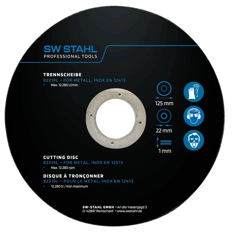 SW-Stahl Trennscheibe für Metall 125 x 10 x 22 mm 10 Stück