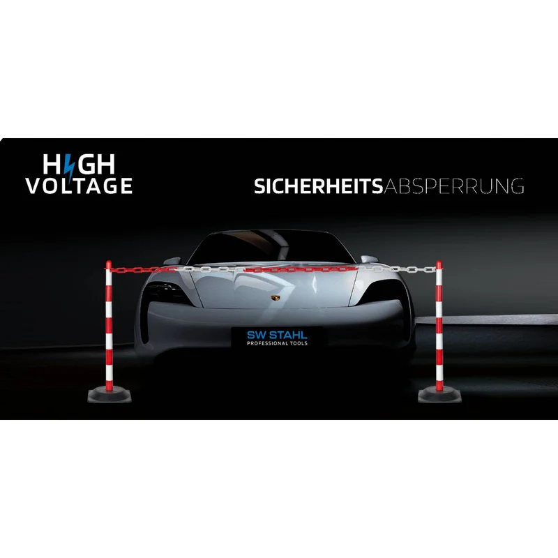 SW-Stahl Kunststoff-Absperrkette 25 Meter