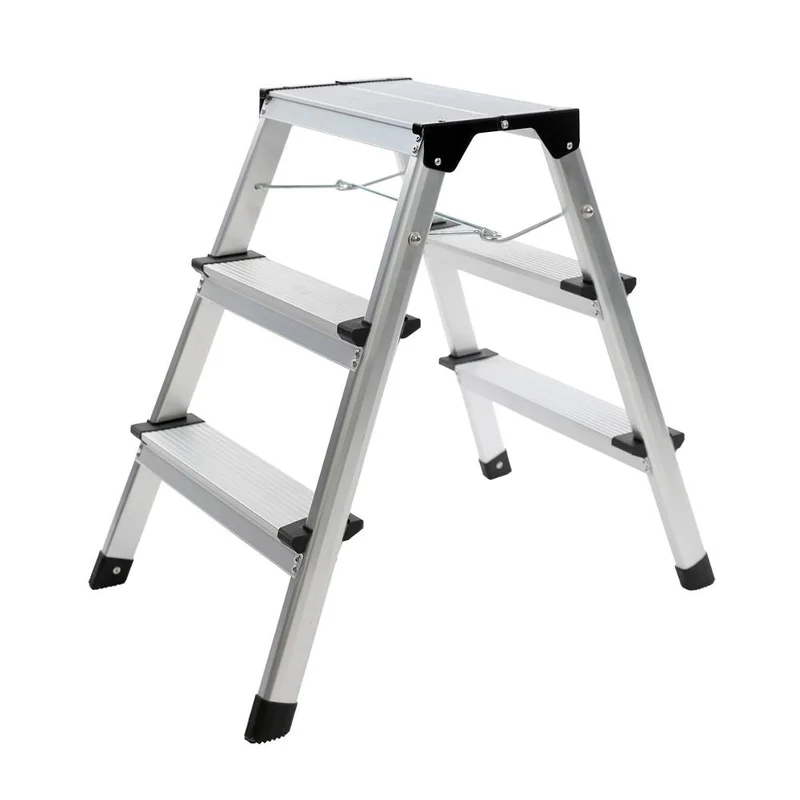 SW-Stahl Stufenleiter aus Aluminium klappbar 3-stufig