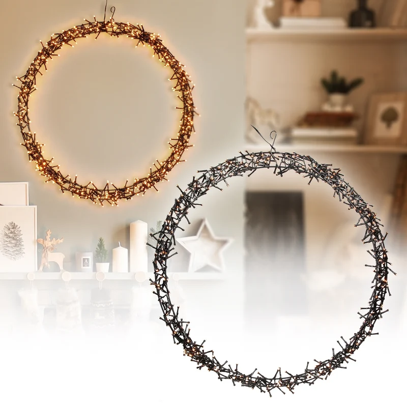 Lichterkranz 500 LEDs Warmweiß Ø 58cm IP44