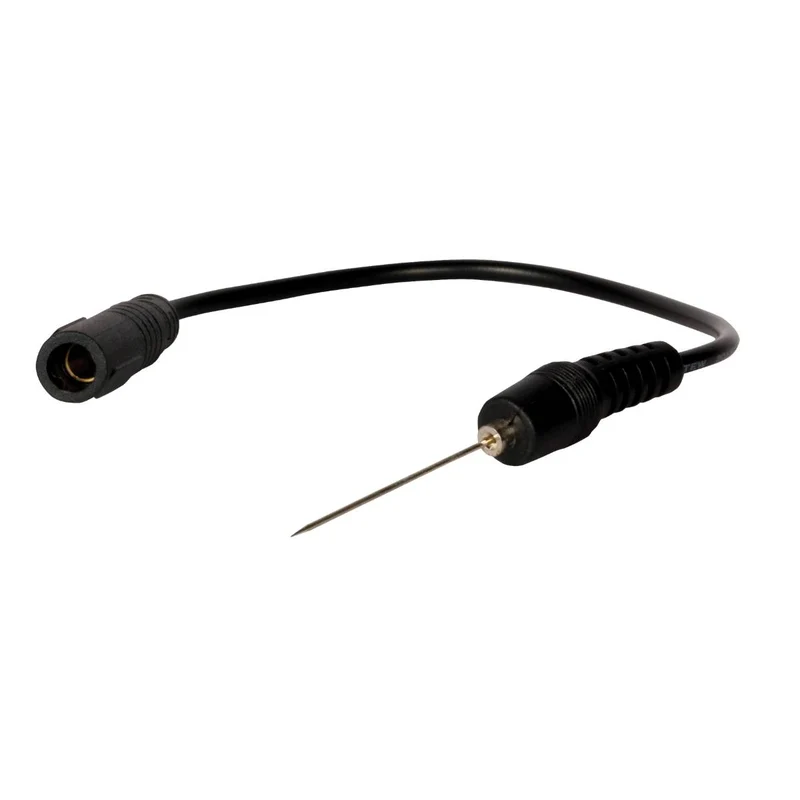 SW-Stahl Prüfkabel mit Punktiernadel schwarz