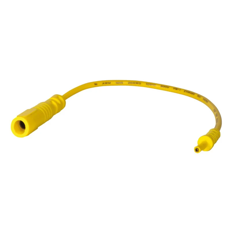 SW-Stahl Prüfkabel Buchse flach 07 mm gelb