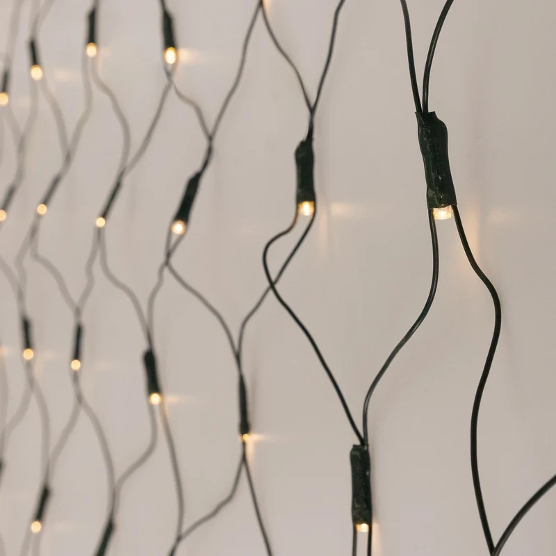 LED Lichternetz 150x300 cm mit 320 LEDs Warmweiß IP44