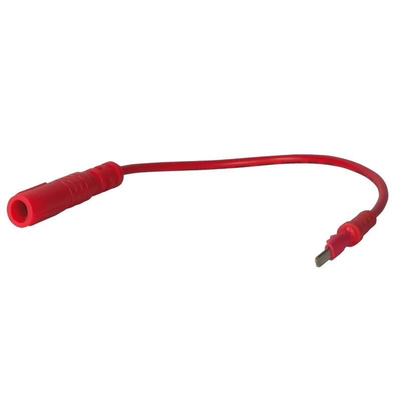 SW-Stahl Prüfkabel Stecker 28 mm rot