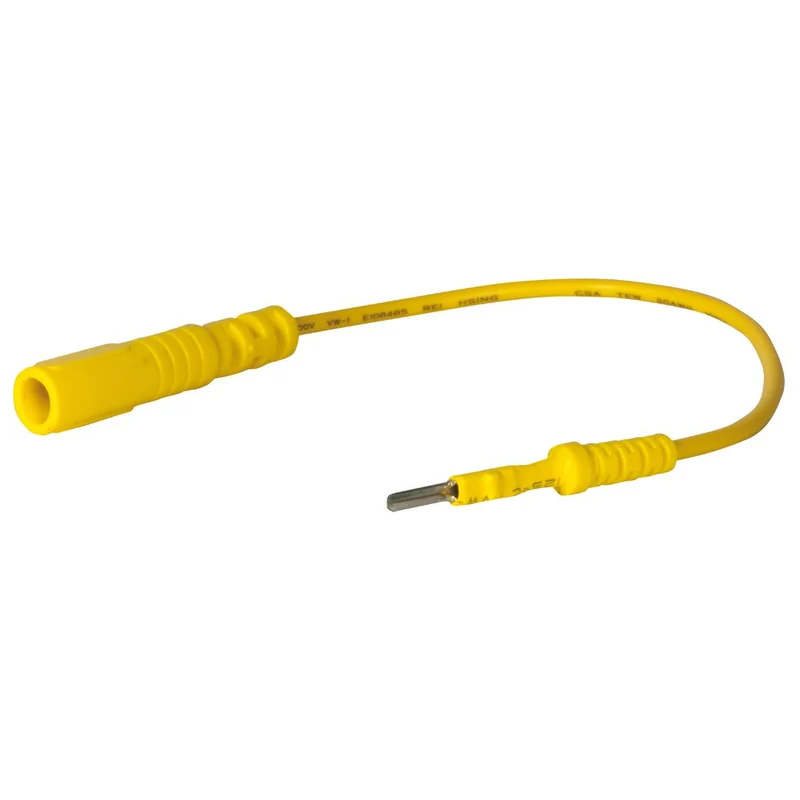 SW-Stahl Prüfkabel Stecker 22 mm gelb