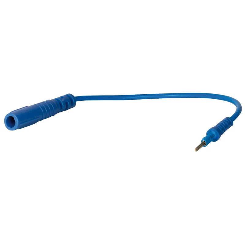 SW-Stahl Prüfkabel Stecker 20 mm blau