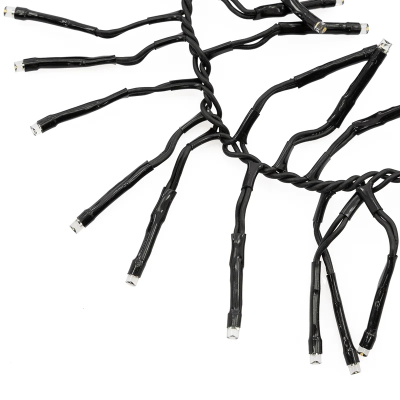LED Büschel Lichterkette 14,5 m mit 2016 LEDs Warmweiß IP44