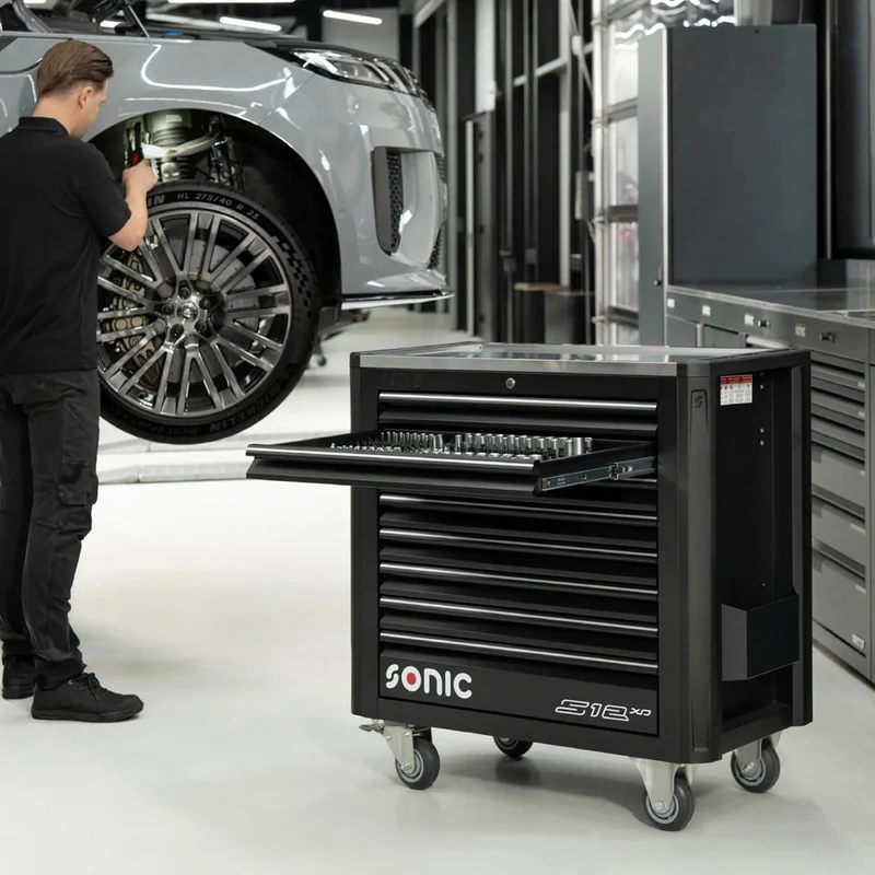 Sonic Werkstattwagen NEXT S12XD schwarz 454-teilig - 745498