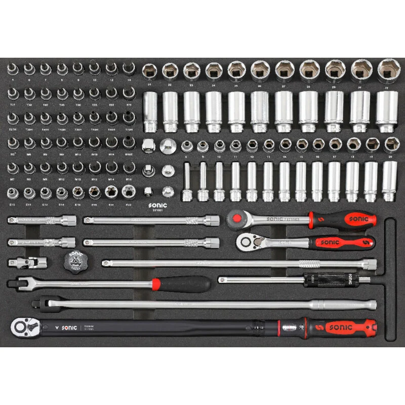 Sonic Werkstattwagen NEXT S12XD schwarz 723-teilig - 772398