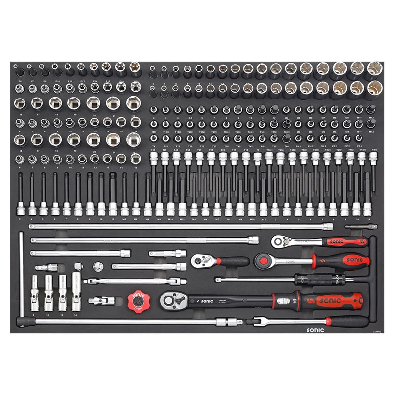 Sonic Werkstattwagen NEXT S12XD schwarz 723-teilig - 772398