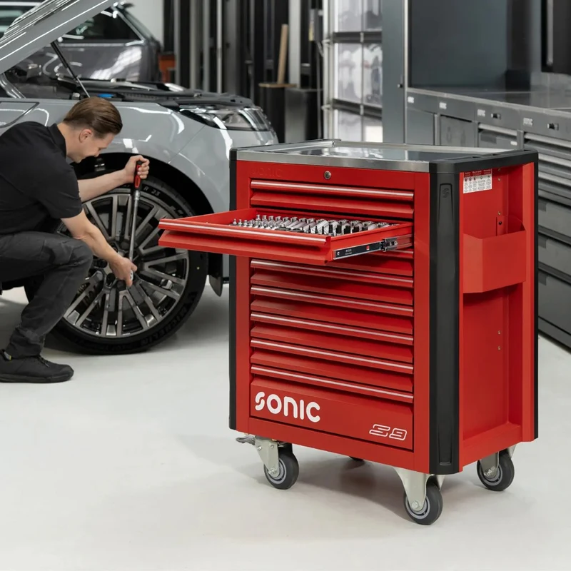Sonic Werkstattwagen NEXT S9 rot 363-teilig - 736395