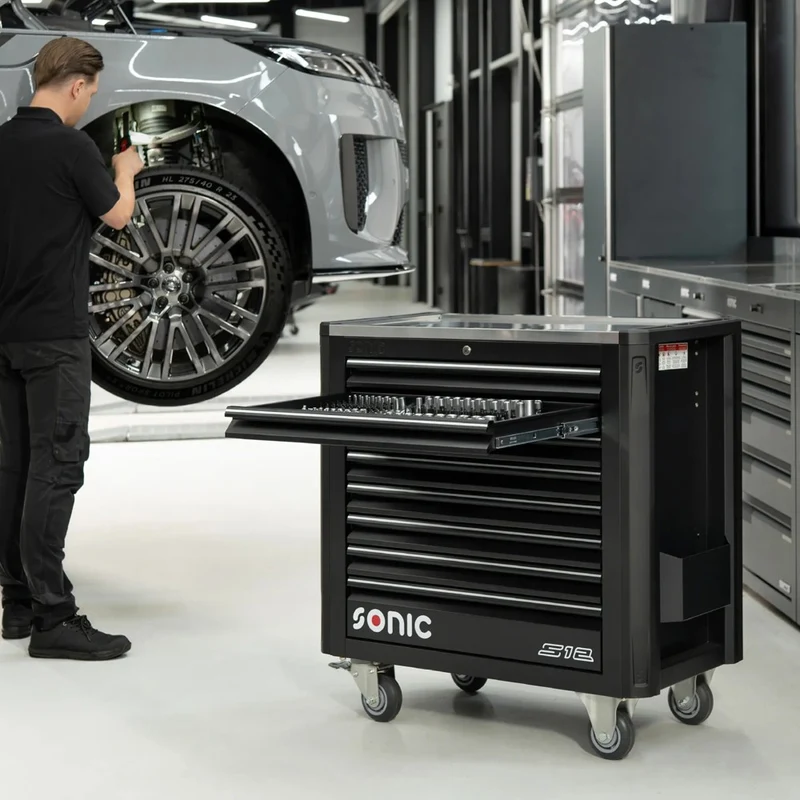 Sonic Werkstattwagen NEXT S12 schwarz 303-teilig - 730396