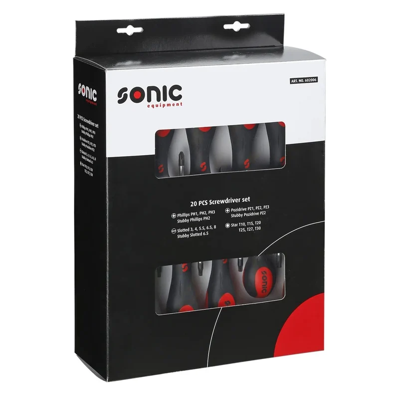 Sonic Schraubendrehersatz 20-teilig - 602006