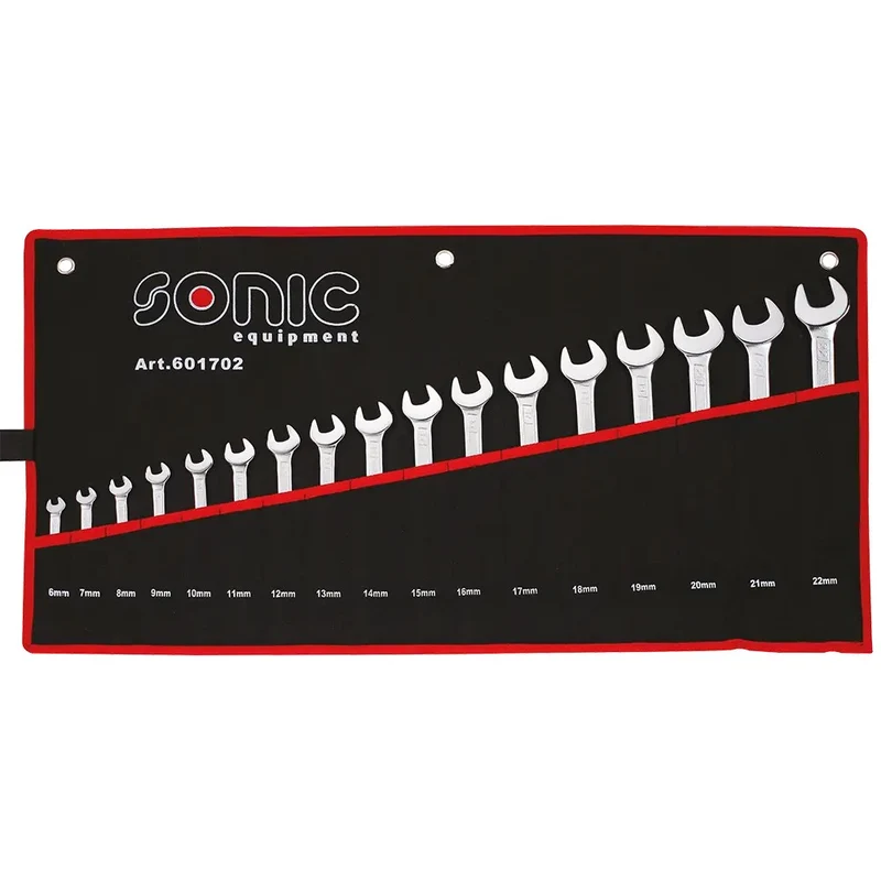 Sonic Ring-Gabelschlüssel-Satz in einer Tasche 17-teilig - 601702