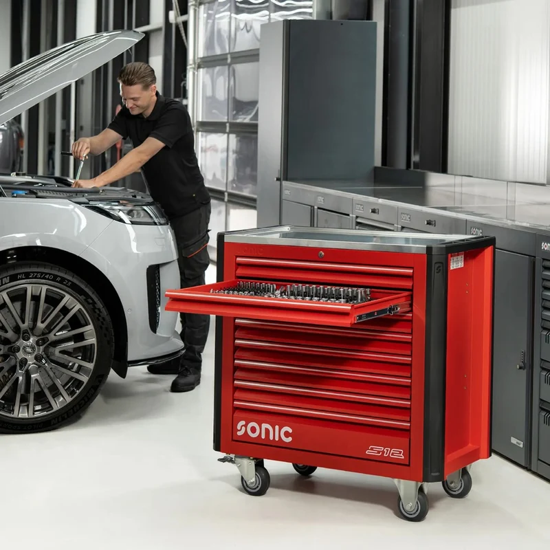 Sonic Werkstattwagen NEXT S12 rot 400-teilig - 740097