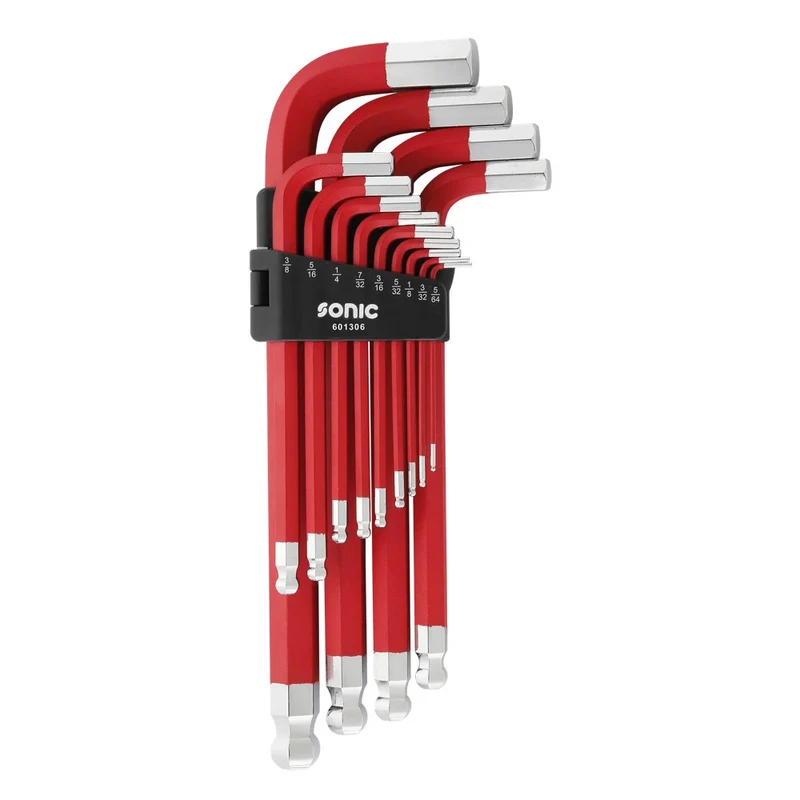 Sonic Innensechskantschlüsselsatz magnetisch Kugelkopf SAE 13-teilig - 601306