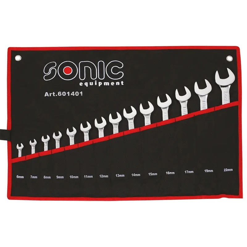 Sonic Ring-Gabelschlüssel-Satz in einer Tasche 14-teilig - 601401