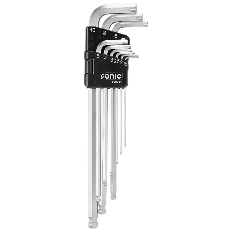 Sonic Innensechskantschlüsselsatz magnetisch extra lang 9-teilig - 600931
