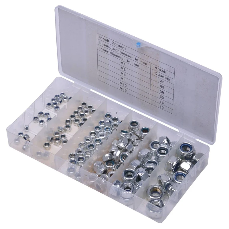 SW-Stahl Muttern-Sortiment 146-teilig