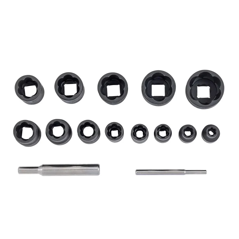 Sonic Spiral-Kraft-Stecknuss-Satz 1/4" und 1/2" 15-teilig - 818026