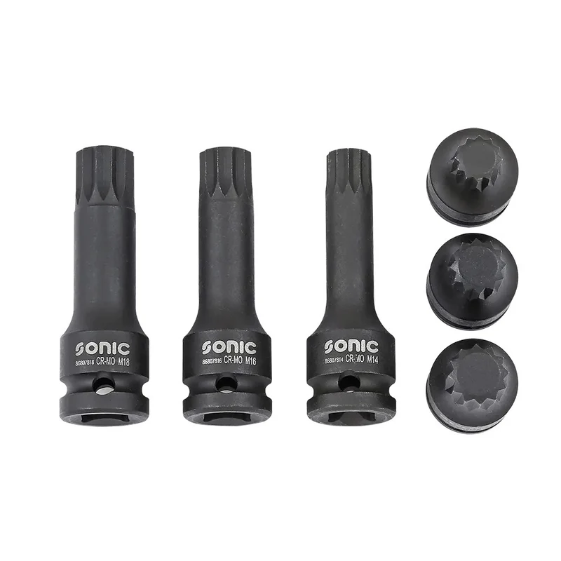 Sonic Kraft-Biteinsatz-Satz 1/2" 6-teilig - 300601