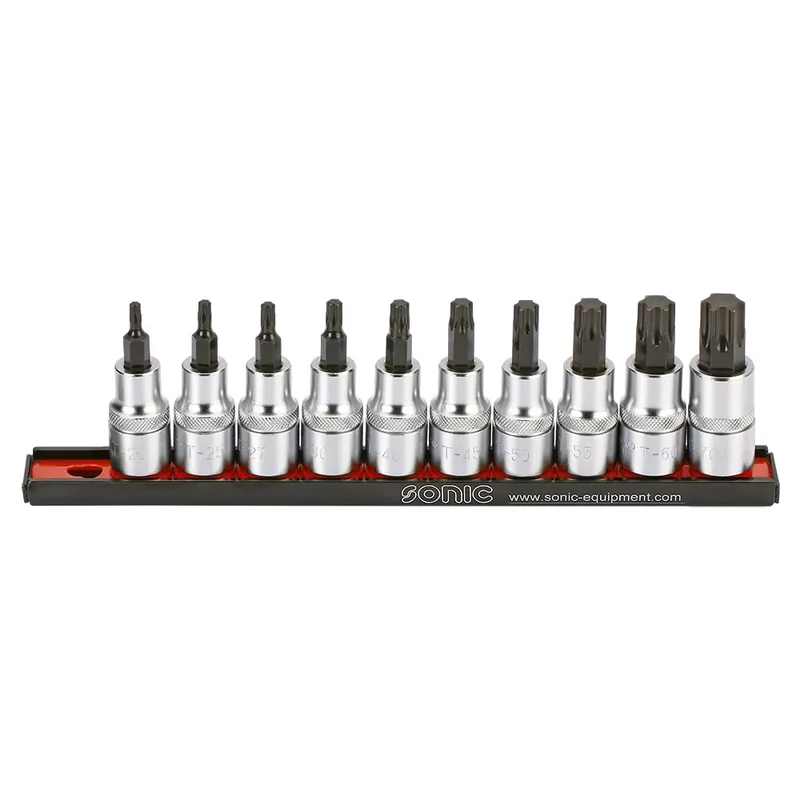 Sonic Bitsatz 1/2" TX auf Steckleiste 10-teilig - 301005