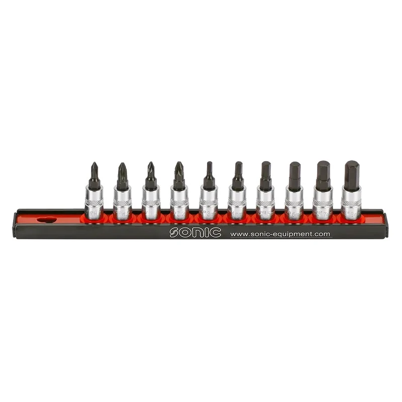 Sonic Bitsatz 1/4" auf Steckleiste 10-teilig - 101003