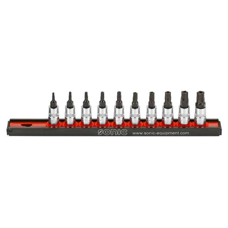 Sonic Bitsatz 1/4" 5-Stern auf Steckleiste 10-teilig - 101005
