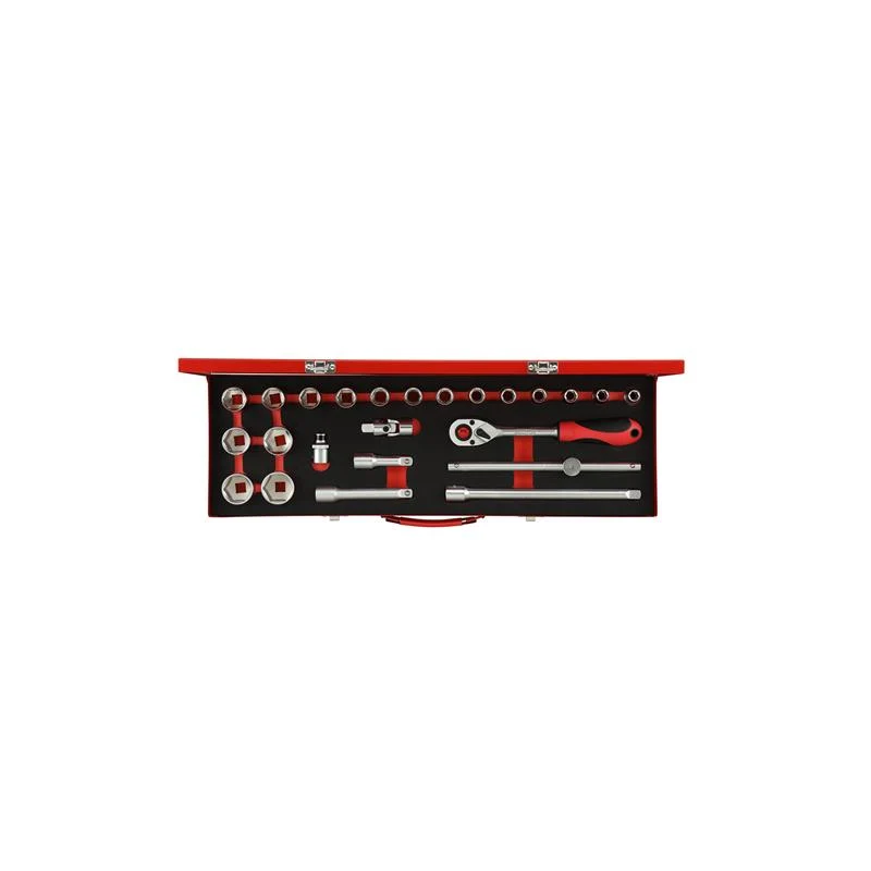 GEDORE Steckschlüssel-Satz mit 1/2 Zoll und 10 bis 32 mm, 24-teilig - R69004024