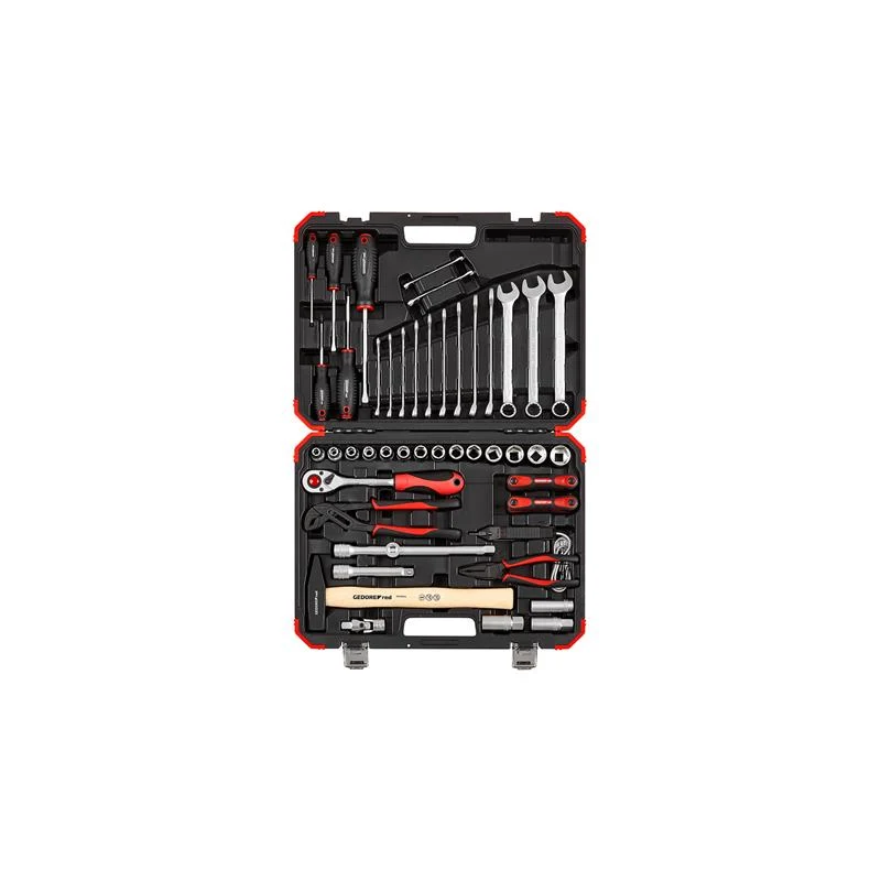 GEDORE Steckschlüssel Satz 1/2 Zoll 61-teilig für Auto Universal-R69003061